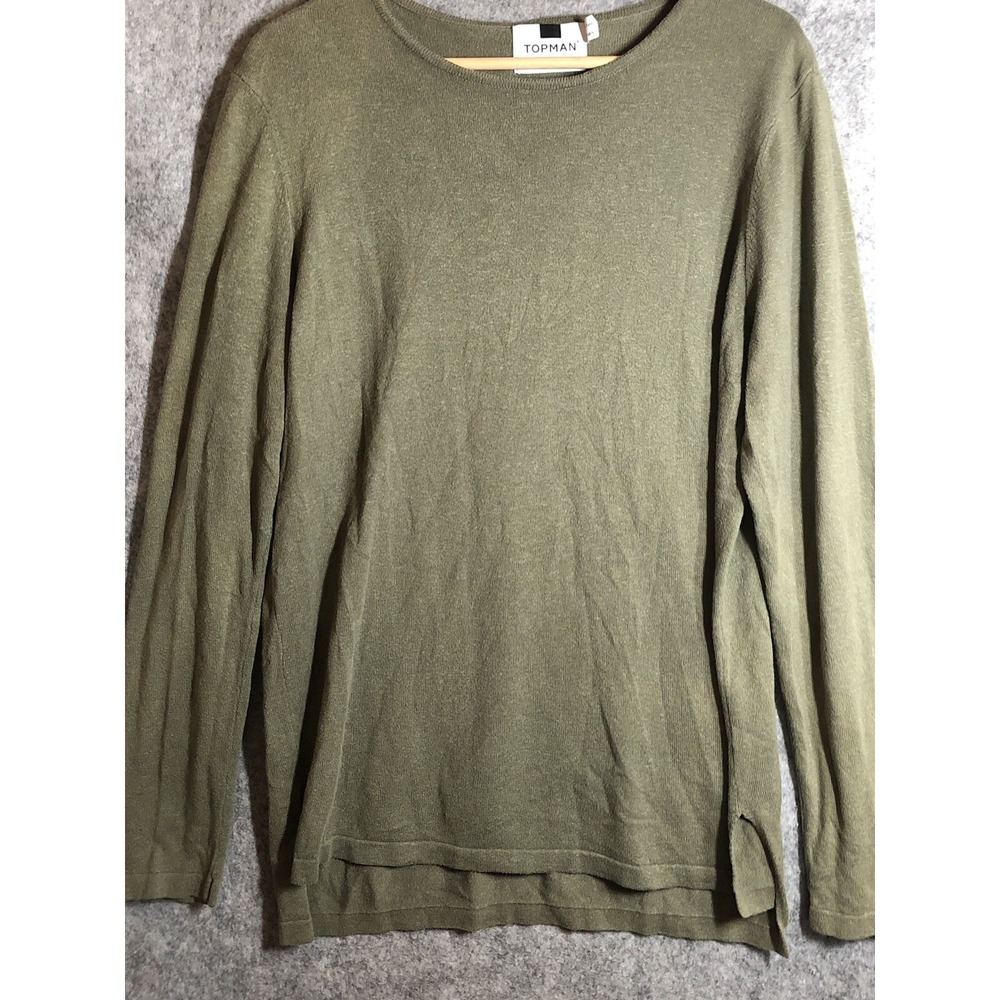 Topman Sweater Mens Medium Brown Pullover Knit Career Casual Classic